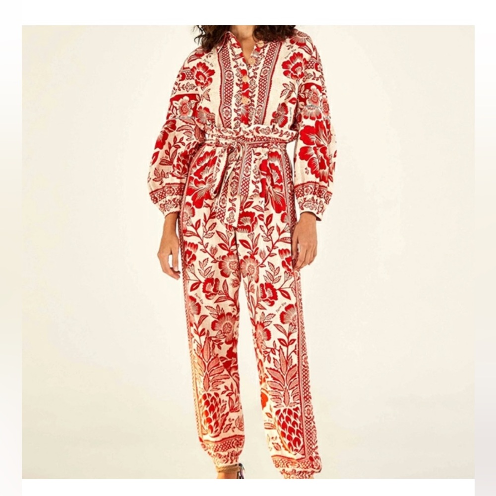 Farm Rio pineapple garden jumpsuit